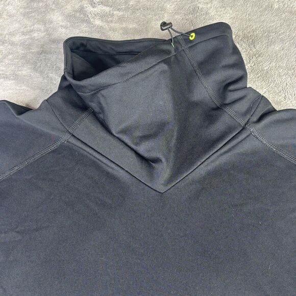 Nike Running Shirt Mens Large Black Dri-FIT Funnel Neck Thumbholes 659886-010 - Picture 4 of 13